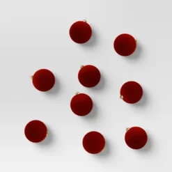 9ct 80mm Christmas Flocked Ball Ornament Set - Wondershop™ -Target Sale Shop GUEST 03a38f0b 9747 4195 9b6a b8bb87f382a7