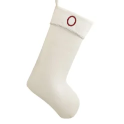 Personalization Mall Classic Christmas Embroidered Initial Ivory Christmas Stockings -Target Sale Shop GUEST 0457f3f5 7c75 4f54 9f1a cefe6dedcc10
