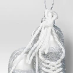 5.31" Christmas Glass Silver Shoes Ornament - Wondershop™ -Target Sale Shop GUEST 04d6b78e f20e 4dab b29e bc8ba94e0f0d