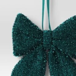 6.5" Christmas Tinsel Bow Ornament Dark Green - Wondershop™ -Target Sale Shop GUEST 04e9da63 ec39 4f9b b681 a1f59dc2134a