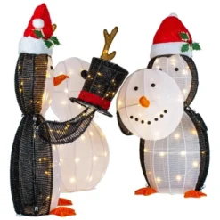 Northlight LED Lighted Penguins Building Snowman Outdoor Christmas Decoration - 35" - Set Of 3 -Target Sale Shop GUEST 073fdb56 f5fe 4990 9fba 0f3e86636c90