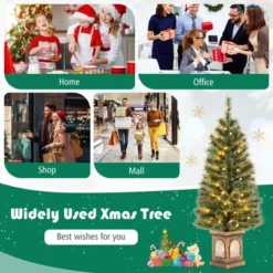 Costway 4 FT Pre-Lit Potted Christmas Tree Pine Needles 3 Dynamic Modes Remote Control 18 Costway 4 FT Pre-Lit Potted Christmas Tree Pine Needles 3 Dynamic Modes Remote Control -Target Sale Shop GUEST 081dfba1 e140 4b12 9ddf e913a5fae551
