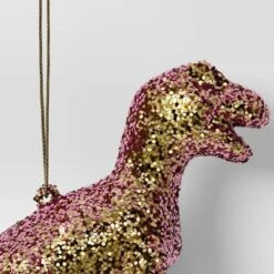 5" Christmas Plastic Chunky Glitter Pink Dinosaur Ornament - Wondershop™ -Target Sale Shop GUEST 0b5fb739 af1e 4e09 86b6 d4b3e5a884d4