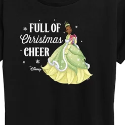 Women's - Disney - Full Of Christmas Cheer Tiana Short Sleeve Graphic T-Shirt