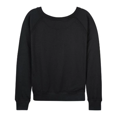 Women's - Disney - Full Of Christmas Cheer Rapunzel Lightweight French Terry Wide Neck Long Sleeve Graphic Shirt 2 Women's - Disney - Full Of Christmas Cheer Rapunzel Lightweight French Terry Wide Neck Long Sleeve Graphic Shirt - Image 2