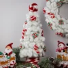 Northlight Plush Tree With Peppermint And Candy Canes Christmas Decoration - 16.5"