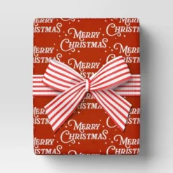 15' Christmas Nostalgic Noel Premium Ribbon Red And White Stripes - Wondershop™