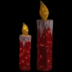 Northlight LED Lighted Candles Outdoor Christmas Decorations - 22.75" - Red - Set Of 2 -Target Sale Shop GUEST 1ddd746f 9b99 423d b751 df269f866da7
