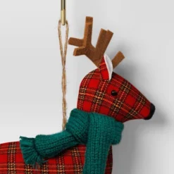 Christmas Fabric Deer Ornament Red Plaid - Wondershop™ -Target Sale Shop GUEST 22b71528 10a0 4de8 9497 ca4cd3d4735a