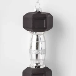 5.5" Dumbbell Glass Christmas Tree Ornament - Wondershop™ 3 5.5" Dumbbell Glass Christmas Tree Ornament - Wondershop™ -Target Sale Shop GUEST 24eeb6ce c451 494c 9edd 9df2b0cb187d