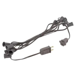 Novelty Lights 10 Socket C7/E12 Candelabra Base Christmas Stringer, Vintage Holiday Hanging Light String, SPT-1 20 Gauge Green Wire -Target Sale Shop GUEST 264c1c30 95ff 4dee 8d4a 63be5a4f2d49