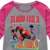Girls' - Disney - Ready For A Super Christmas Shirt Tail Raglan Graphic T-shirt