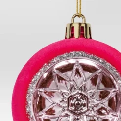 Christmas Flocking Ornament With Reflector Hot Pink - Wondershop™ -Target Sale Shop GUEST 31f2378e ee6c 4ae7 9d06 f2486b6eaff9