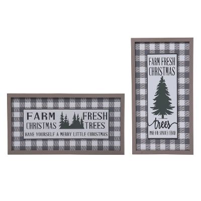 Transpac MDF Green Tree Decor Set Of 2 Christmas Home Decorations For Festive Holiday Decor 1 Transpac MDF Green Tree Decor Set Of 2 Christmas Home Decorations For Festive Holiday Decor