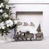 Transpac Metal Silver Train Decorative Sculpture For Christmas Tabletop Decor - Elegant Indoor Design For Holiday Charm