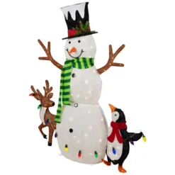 Northlight 3D LED Lighted Snowman And Penguin Outdoor Christmas Decoration - 48" - Warm White -Target Sale Shop GUEST 3c660317 483f 4251 9c3d a3e21a92a9c7