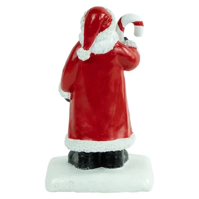 Northlight 7" Santa Claus With Candy Cane Christmas Stocking Holder 3 Northlight 7" Santa Claus With Candy Cane Christmas Stocking Holder - Image 3