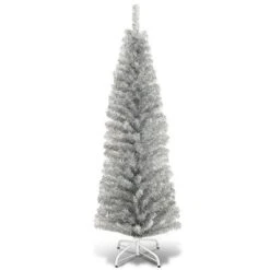 Costway 6FT Tinsel Tree Slim Pencil Christmas Tree Silver Champagne Goldblue -Target Sale Shop GUEST 3e750b42 261e 4e78 b52f cd60cf0e628e