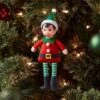 Fabric Elf Child With Braids And Green Hat Christmas Tree Ornament - Wondershop™: Indoor Holiday Decor, Polyester, 9" Height -Target Sale Shop GUEST 41d572ed 056a 4671 ba2b 4b9f16f043ad