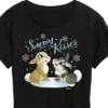 Women's - Disney - Christmas - Snowy Bunny Kisses Short Sleeve Graphic T-Shirt