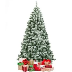 Costway 6FT Snow Flocked Artificial Christmas Tree Hinged W/928 Tips And Foldable Base -Target Sale Shop GUEST 488b72f5 9d5e 433c 9997 14d8547ace33