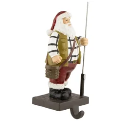 Northlight 8.5" Rustic Fisherman Santa Christmas Stocking Holder