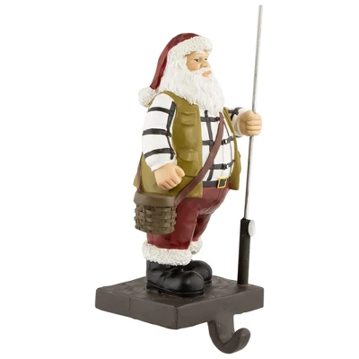 Northlight 8.5" Rustic Fisherman Santa Christmas Stocking Holder 1 Northlight 8.5" Rustic Fisherman Santa Christmas Stocking Holder