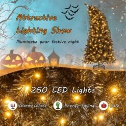 Costway 6/7 FT Artificial Halloween Christmas Tree With Bendable Top Section 726/1050 Branch Tips 260/340 Lights -Target Sale Shop GUEST 5177a831 d20d 43e3 9a7d d6f9b1b8409b