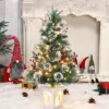 3FT Pre Lit Premium Potted Flocked Arctic Fir Christmas Tree , Artificial Mini Pre Lit Xmas Tree Christmas Decoration Snowman White Base -Target Sale Shop GUEST 51ab1409 e25a 463a 8152 ea86cf6b7910