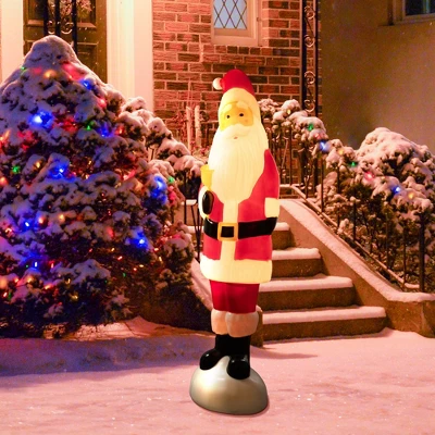 Northlight Lighted Blow Mold Santa Claus Outdoor Christmas Decoration - 59" 1 Northlight Lighted Blow Mold Santa Claus Outdoor Christmas Decoration - 59"