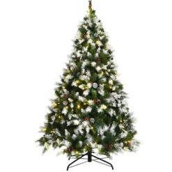 Costway 6ft7.5ft9ft Pre-lit Snowy Christmas Tree 81813982058 Tips W/ Pine Cones & Red Berries 20 Costway 6ft7.5ft9ft Pre-lit Snowy Christmas Tree 81813982058 Tips W/ Pine Cones & Red Berries -Target Sale Shop GUEST 573724ef 61d0 4308 94dd ff3378b85f29