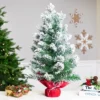 Northlight Full Flocked Angel Pine Artificial Mini Christmas Tree - 24" - Unlit