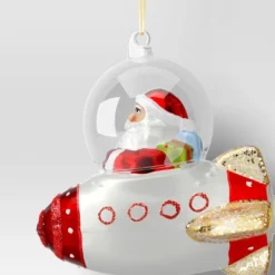 Christmas Glass Red Santa On Spaceship Ornament - Wondershop™ -Target Sale Shop GUEST 5ad91cc2 f99f 460d 94cb 08696f66ce77