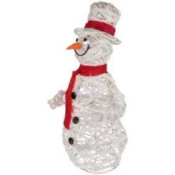 Northlight Lighted Glittered Rattan Snowman Outdoor Christmas Decoration - 28" - Clear Lights -Target Sale Shop GUEST 5ef179c8 8931 44a7 94c8 d0231dd45ab6