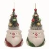Transpac Glass Santa With Bottle Brush Hat Set Of 2 Decorative Christmas Figurines Multicolored Tabletop Decor -Target Sale Shop GUEST 62183700 c644 4eef b565 1a34f8373aba