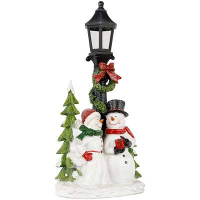 Northlight Glittered Snow Couple Under Lighted Street Lamp Christmas Decoration - 14" 3 Northlight Glittered Snow Couple Under Lighted Street Lamp Christmas Decoration - 14" - Image 3
