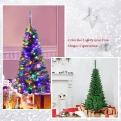 Costway 4.56.57.5ft Pre-Lit Hinged Pencil Christma Multicolor Lights -Target Sale Shop GUEST 6635da70 495b 42a9 89a8 f3a9c5caee65