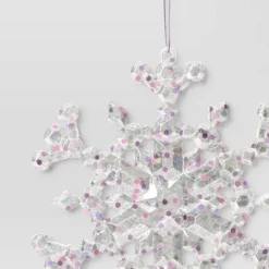 5" Christmas Iridescent Plastic Snowflake Ornament - Wondershop™ -Target Sale Shop GUEST 6664b39d 3c14 419d a762 b62582cc33b3