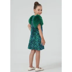 2Bunnies Girls' Christmas New Year Holiday Party Sequin Dress Fur Puff Sleeve -Target Sale Shop GUEST 6aca4b77 7e67 4252 8a1d 5f707c3bbaa4