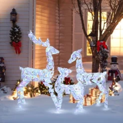 LuxenHome 3-Piece Multi-Color Snowflake Deer Family Outdoor Holiday Decoration With 460 Lights -Target Sale Shop GUEST 6ee40b24 4cca 43e2 ac57 9eda6cb89890