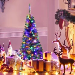 Costway 4.56.57.5ft Pre-Lit Hinged Pencil Christma Multicolor Lights -Target Sale Shop GUEST 806e03c1 063c 4c5e b3ac 725fef9afcd7