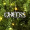 4" Christmas Metallic Words Ornament Silver Cheers - Wondershop™ -Target Sale Shop GUEST 81fa118d c198 49b5 8715 635401158894
