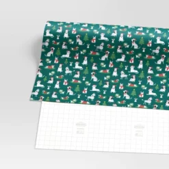 30" 50 Sq Ft Christmas Roll Wrap Illustrated Dogs On Green - Wondershop™ -Target Sale Shop GUEST 8370f796 9f97 4ef9 96e3 103c632126b7