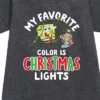 Girls' - SpongeBob SquarePants - My Favorite Color Is Christmas Lights Graphic Short Sleeve Fleece Dress -Target Sale Shop GUEST 8403c754 d2fc 4334 9227 eeb3492131f3