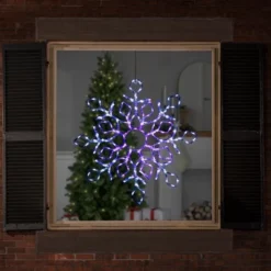 Northlight 23" Lighted Snowflake Window Silhouette Christmas Decoration