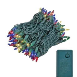 Novelty Lights 46.5 Feet 140 Light Incandescent Chasing Christmas String, 16 Function Controller On Green Wire, UL Listed -Target Sale Shop GUEST 8b265148 52fe 4201 b757 af387dfb9822