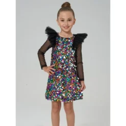 2Bunnies Girls Christmas New Year's Ombre Sequin Ruffled Long Sleeve Dress -Target Sale Shop GUEST 8be420eb 911a 43bd a447 49532d997ee4