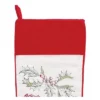 C&F Home 20" Wenham Holly "Merry Christmas" Script Embroidered Hanging Large XMAS Stocking