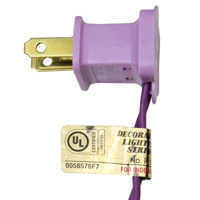 Brite Star 50ct Mini Christmas Lights Clear - 19' Purple Wire 2 Brite Star 50ct Mini Christmas Lights Clear - 19' Purple Wire - Image 2