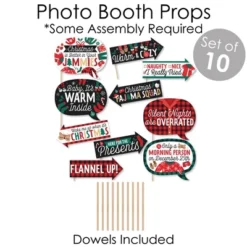 Big Dot Of Happiness Christmas Pajamas - Banner And Photo Booth Decorations - Holiday Plaid PJ Party Supplies Kit - Doterrific Bundle -Target Sale Shop GUEST 9d22db8d f766 4e25 a841 26c1b8346d04